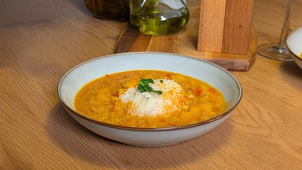 Indijski curry od bundeve i leće